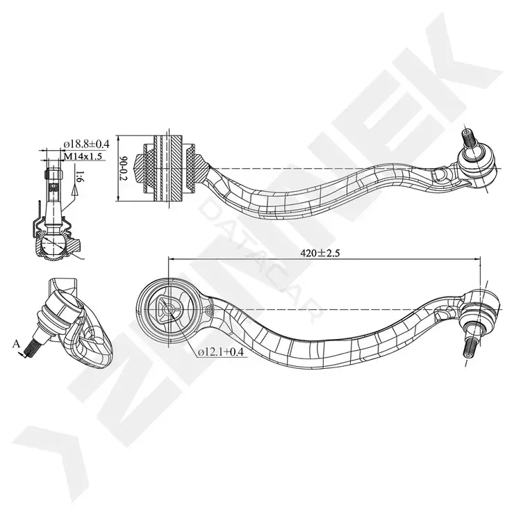 Рычаги ZENNEK DCA0327