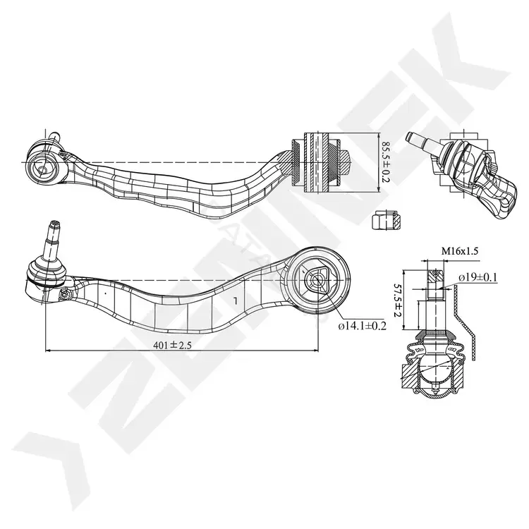 Рычаги ZENNEK DCA0332