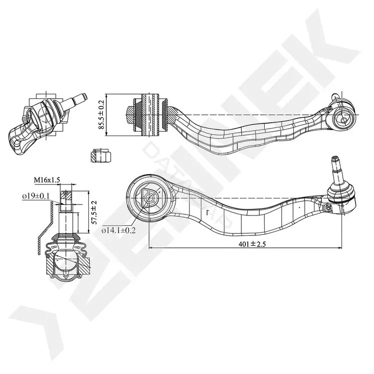 Рычаги ZENNEK DCA0333