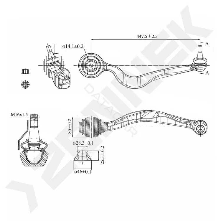 Рычаги ZENNEK DCA0335
