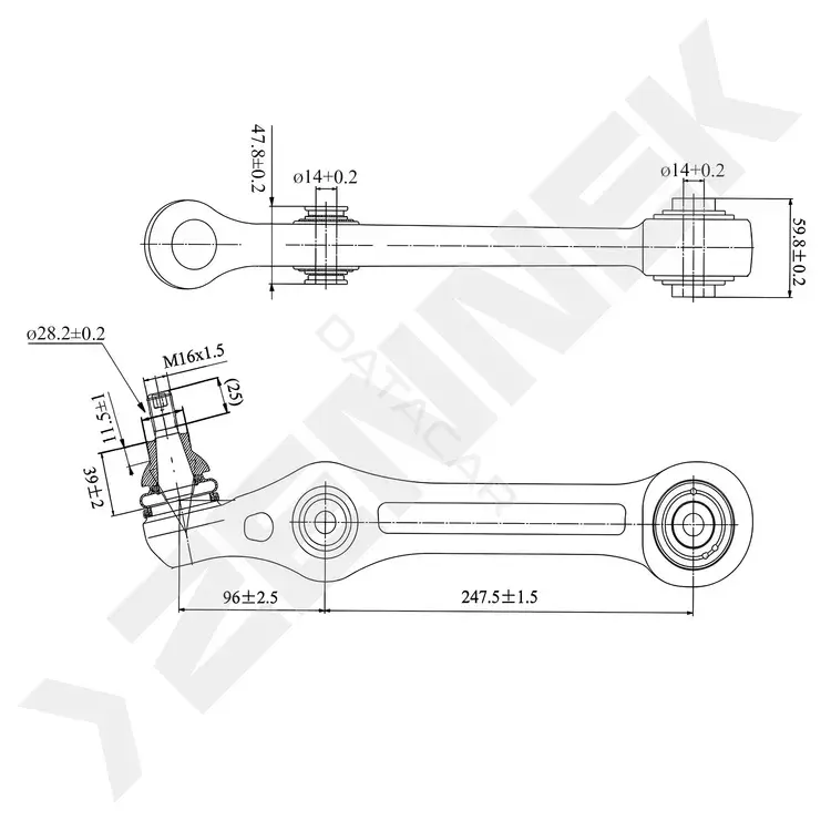 Рычаги ZENNEK DCA0336