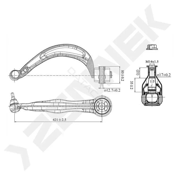 Рычаги ZENNEK DCA0337
