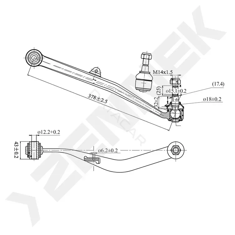 Рычаги ZENNEK DCA0346