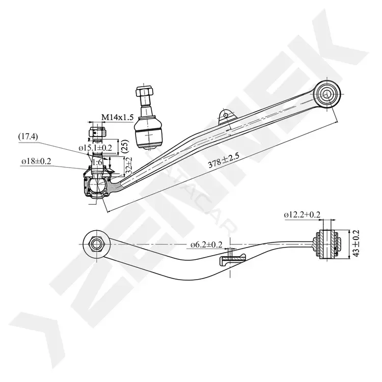 Рычаги ZENNEK DCA0347