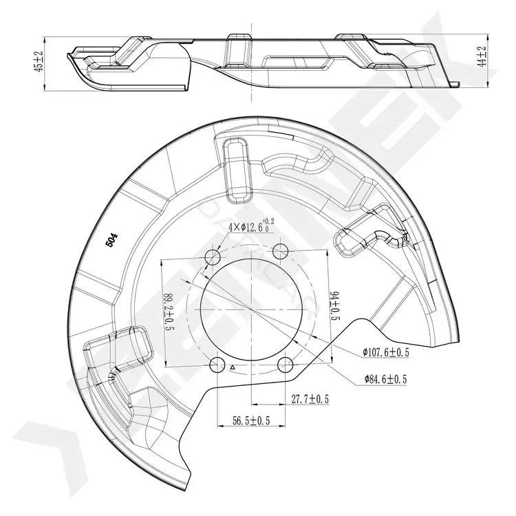 Защита тормозного диска ZENNEK DCD0466