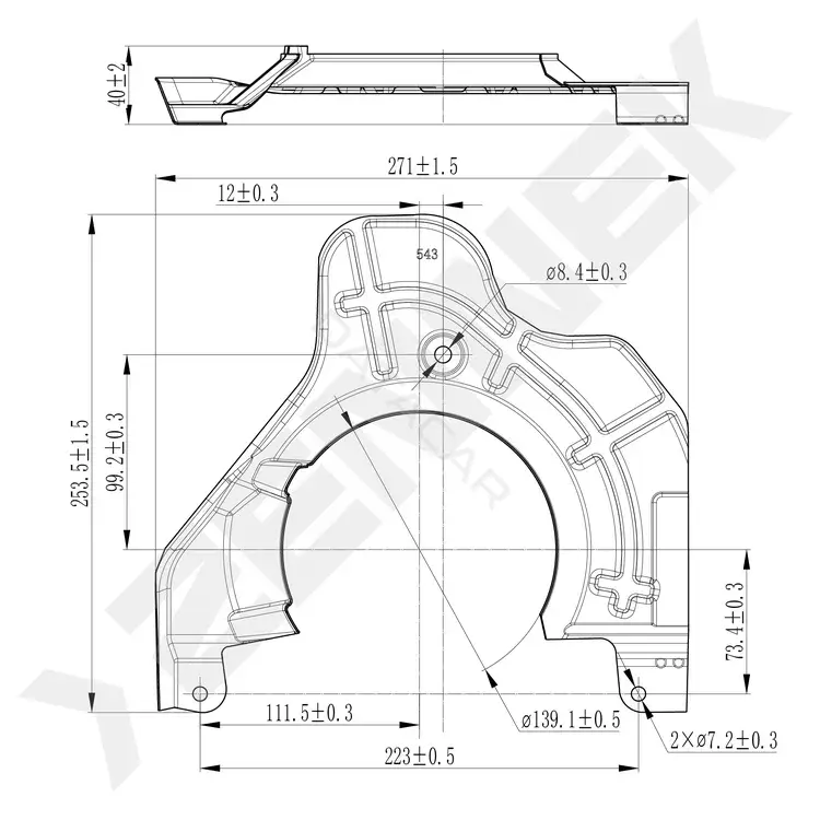Защита тормозного диска ZENNEK DCD0477