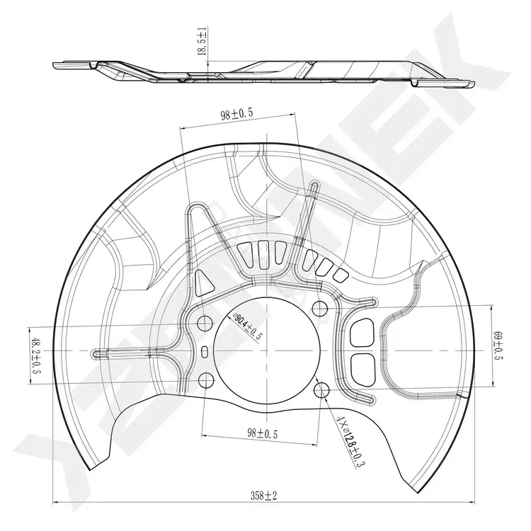 Защита тормозного диска ZENNEK DCD0543