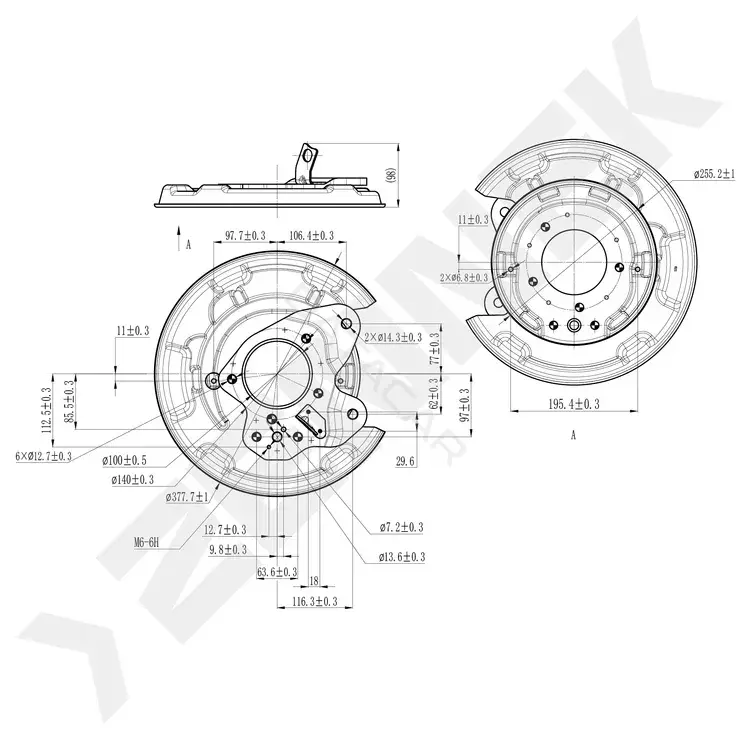 Защита тормозного диска ZENNEK DCD0579