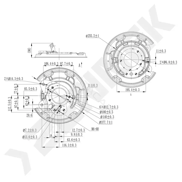 Защита тормозного диска ZENNEK DCD0580