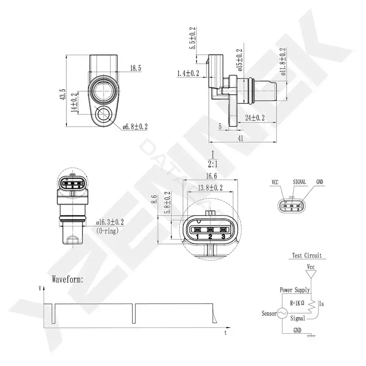 Датчик распредвала ZENNEK DCS0408