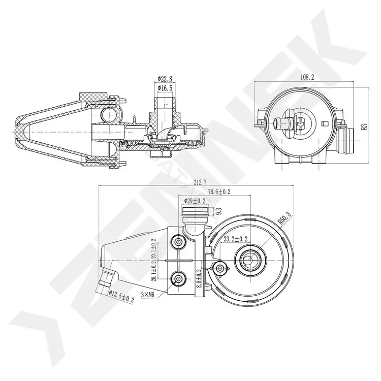 Клапан картерных газов ZENNEK DOS0029