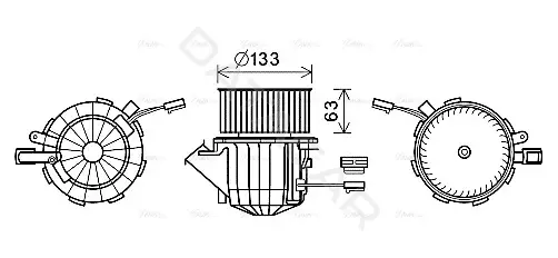 Моторчик печки AVA AI8394
