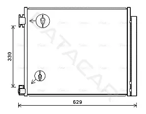 Радиатор кондиционера AVA DN5422D