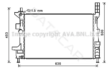 Радиатор охлаждения AVA FD2578