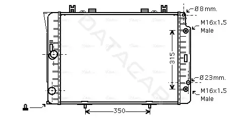 Радиатор охлаждения AVA MSA2151