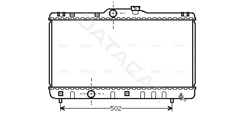 Радиатор охлаждения AVA TOA2147