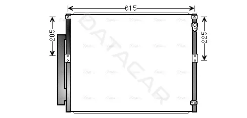 Радиатор кондиционера AVA TOA5564D