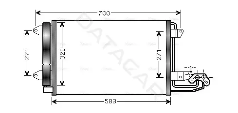 Радиатор кондиционера AVA VN5209D