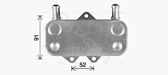 Масляный радиатор двигателя AVA OL3704