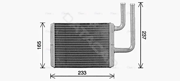 Радиатор печки AVA MT6284