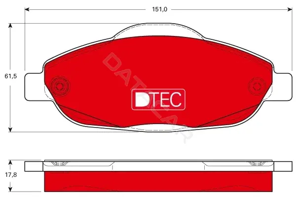 Тормозные колодки TRW GDB1761DTE