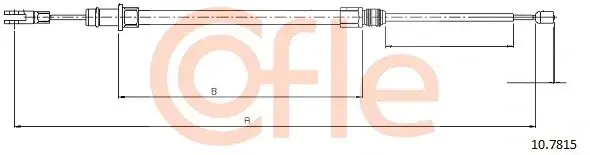 Трос ручника COFLE/TELCO 10.7815