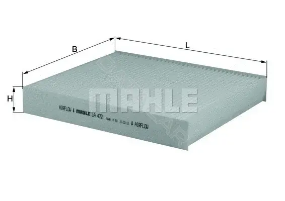 Фильтр салонный KNECHT/MAHLE LA472