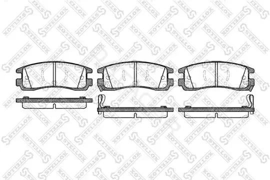 Тормозные колодки STELLOX 577022B-SX