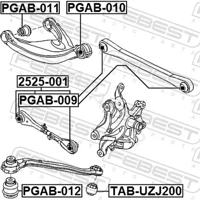 Рычаги FEBEST 2525-001