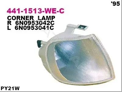 Поворотник DEPO 441-1513R-WE-C