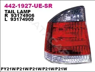 Задние фонари DEPO 442-1927L-UE-SR