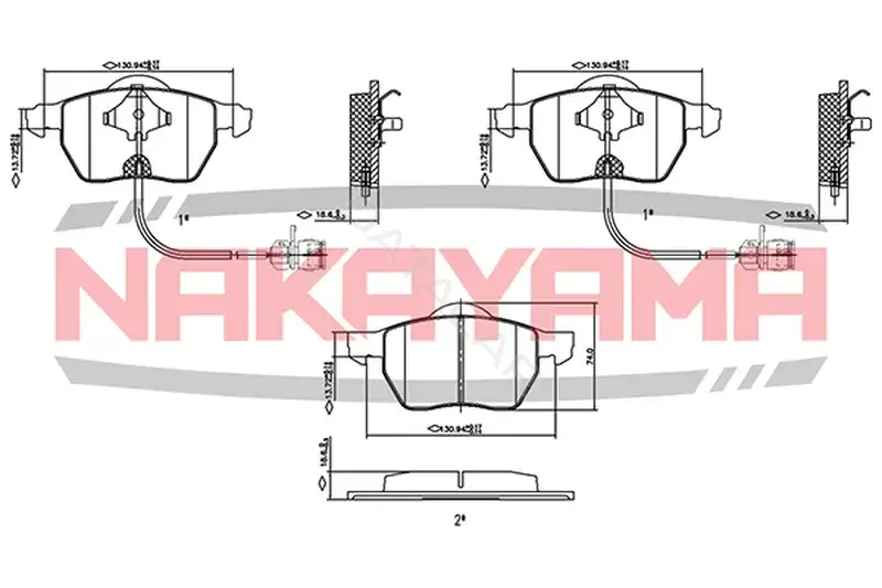 Тормозные колодки NAKAYAMA P0834NY