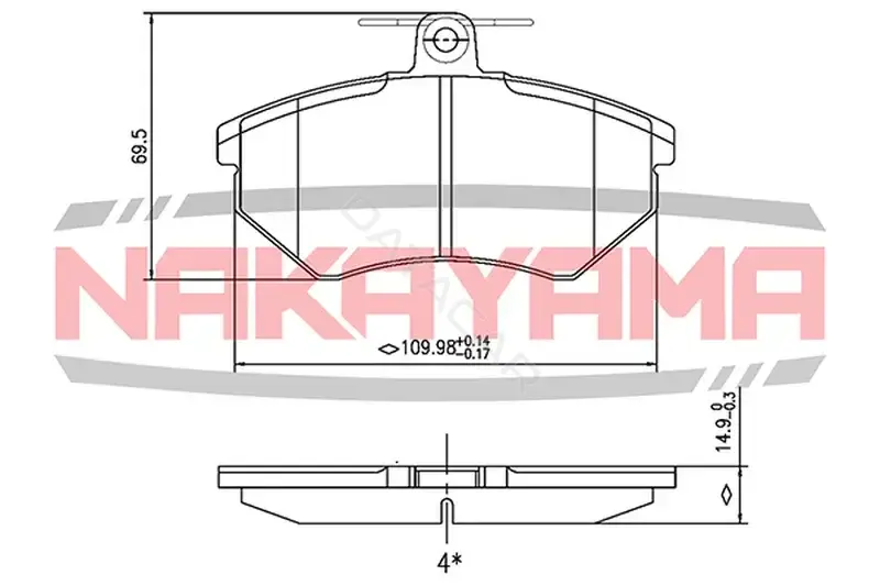 Тормозные колодки NAKAYAMA P0859NY