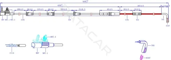Датчик износа тормозных колодок Hi-Q SWS1708