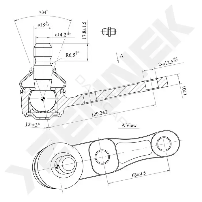 Шаровая опора ZENNEK DBJ0106