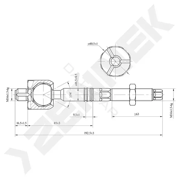 Рулевая тяга ZENNEK DTR0071