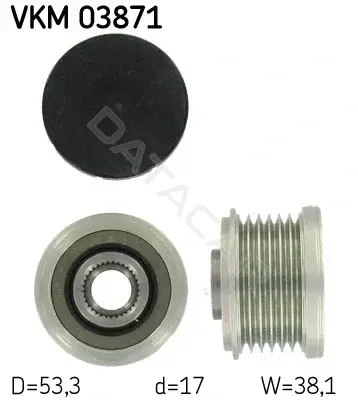 Шкив генератора SKF VKM03871