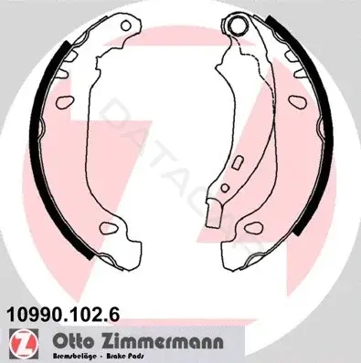 Барабанные колодки ZIMMERMANN 10990.102.6