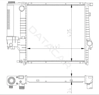 Радиатор охлаждения NRF 53849A
