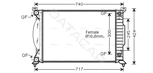Радиатор охлаждения AVA AI2202