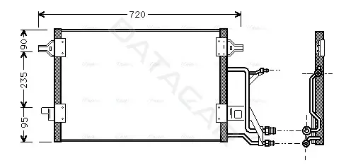 Радиатор кондиционера AVA AI5176