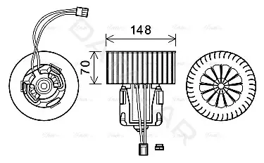 Моторчик печки AVA BW8539