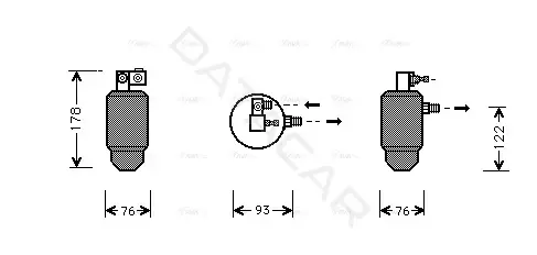 Осушитель кондиционера AVA CND164