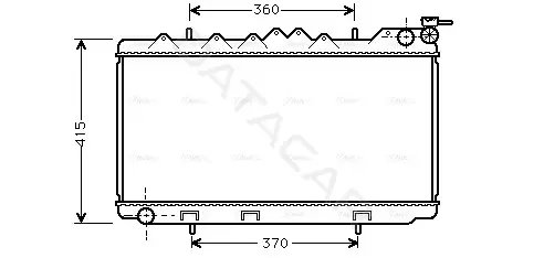 Радиатор охлаждения AVA DN2094