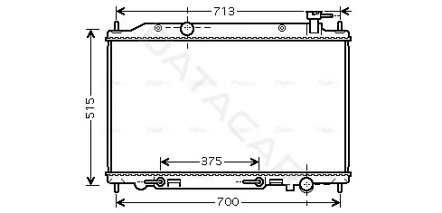 Радиатор охлаждения AVA DN2295