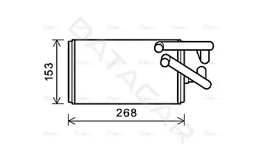Радиатор печки AVA MT6259