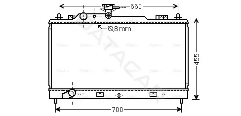 Радиатор охлаждения AVA MZ2227