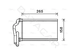 Радиатор печки AVA MZ6273