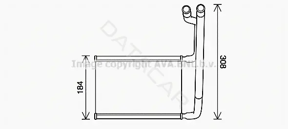 Радиатор печки AVA FD6645