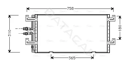 Радиатор кондиционера AVA VN5145